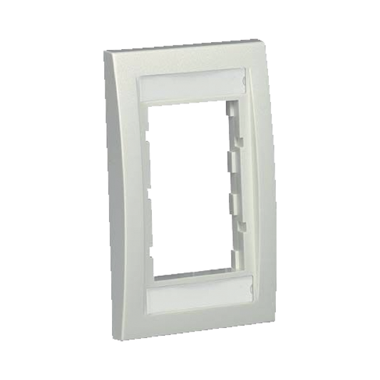 CBEIWY - Marco de Placa Frontal Ejecutiva, Para Dos Insertos de 1/2 o Tres Insertos de 1/3, Color Blanco Mate