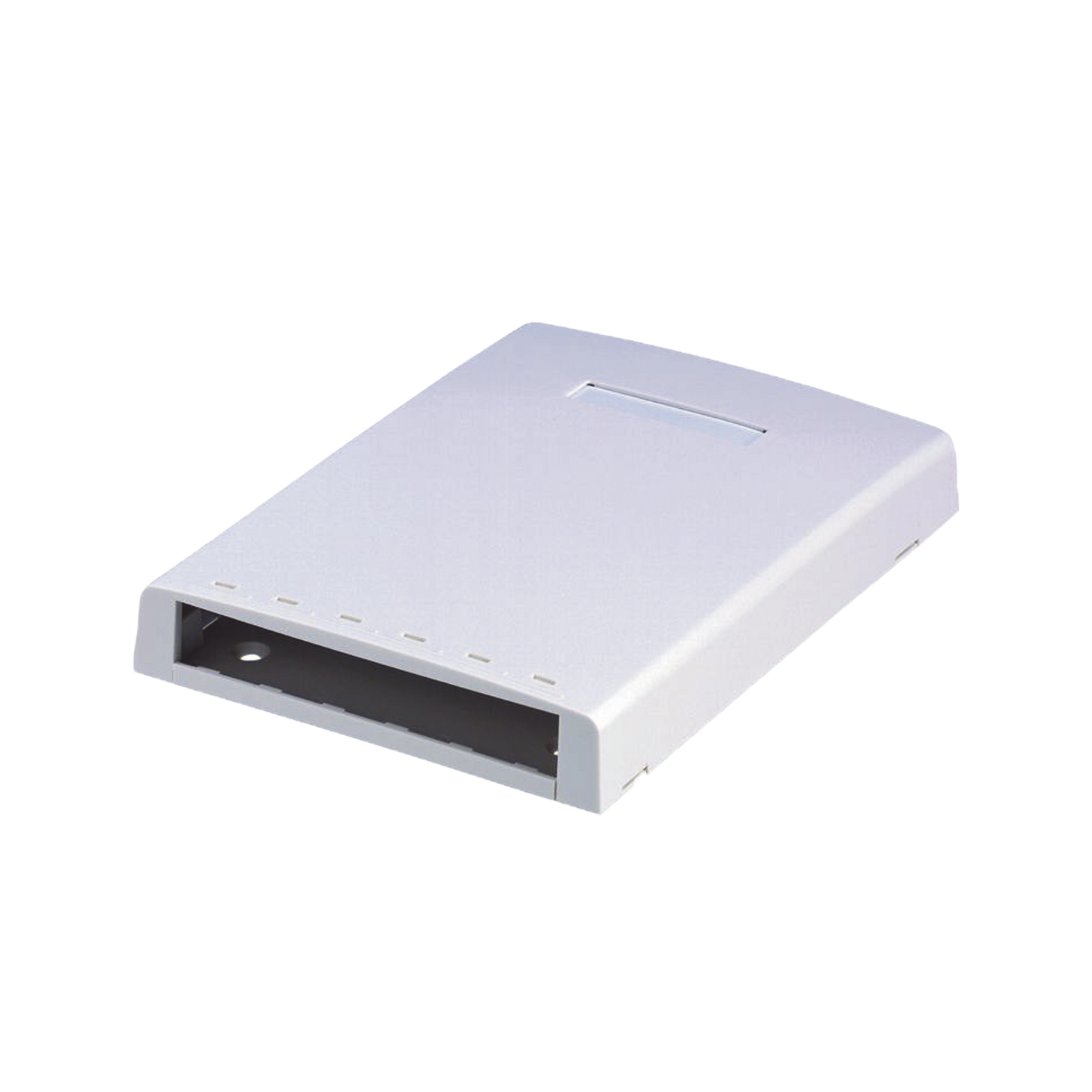 CBXF6WH-AY - Caja de Montaje en Superficie, con Accesorio para Resguardo de Fibra �ptica, para 6 M�dulos Mini-Com, Color Blanco