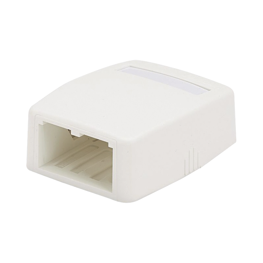 CBXQ2WH-A - Caja de Montaje en Superficie, Para 2 M�dulos Mini-Com, Color Blanco