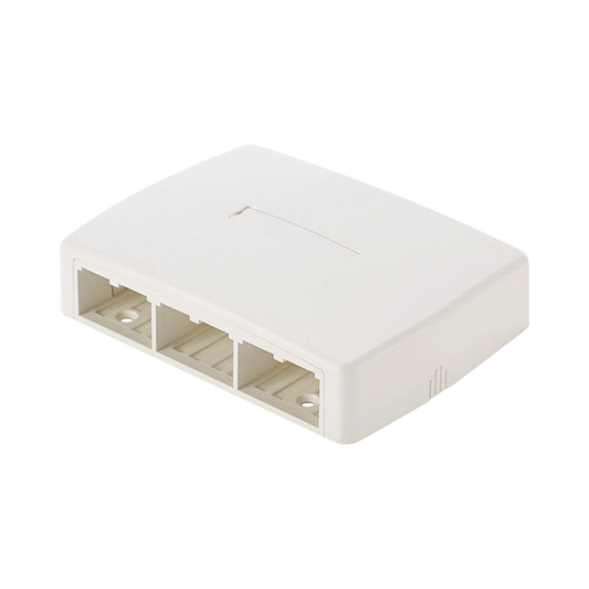 CBXQ6WH-A - Caja de Montaje en Superficie, Para 6 M�dulos Mini-Com, Color Blanco