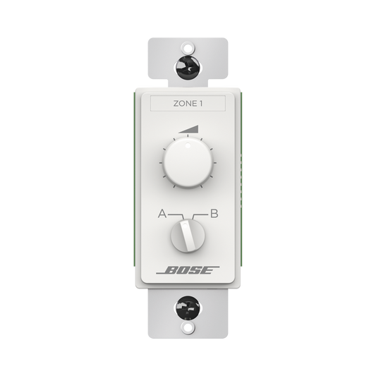 CC2 - Contolador de Volumen y Selector de fuente 2 pasos | Compatible con Amplificadores Freespace, Veritas y Powerspace+ | Blanco