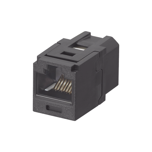 CC688BL Módulo Acoplador RJ45 a RJ45, Mini-Com, Categoría 6, Color Negro