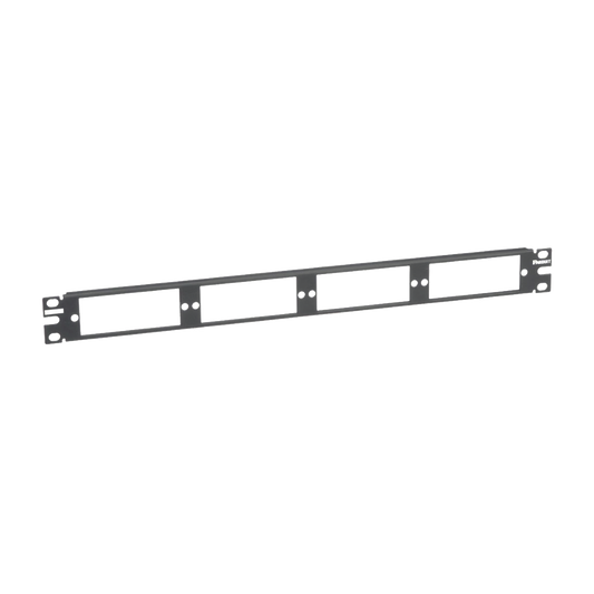 CFAPPBL1 Patch Panel de Fibra Óptica, Para 4 Placas Acopladoras FAP o FMP, Color Negro, 1UR