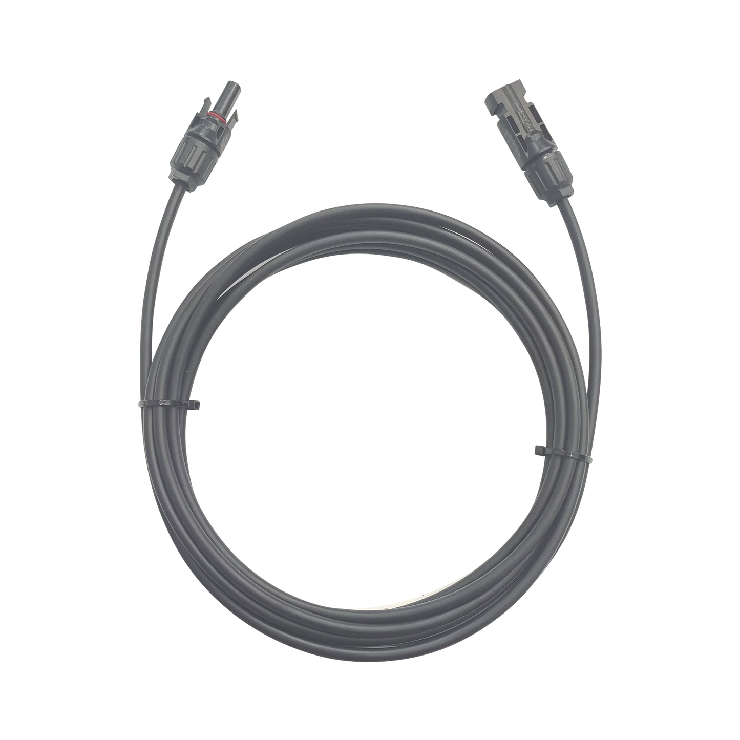 CFMC41MBLK - Cable Fotovoltaico / 1 metro / Color Negro / Calibre 10 AWG / Terminal MC4-Macho y Hembra en  ambos extremos
