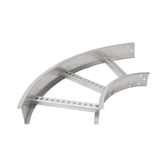 CHC908R8X12AK - Curva Horizontal de Aluminio de 90° Perfil Z / Peralte 3 1/4" / Ancho 12" / Radio 8" / Incluye Tornillería (CHC90EZ314R8X12AK)
