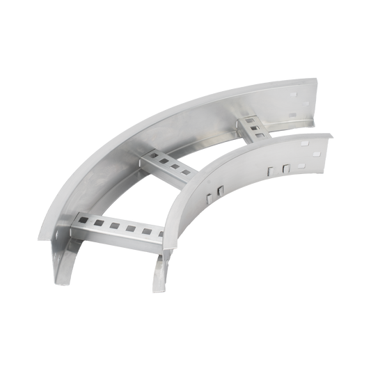 CHC908R8X6AK - Curva Horizontal de Aluminio de 90° Perfil Z / Peralte 3 1/4" / Ancho 6" / Radio 8" / Incluye Tornillería (CHC90EZ314R8X6AK)