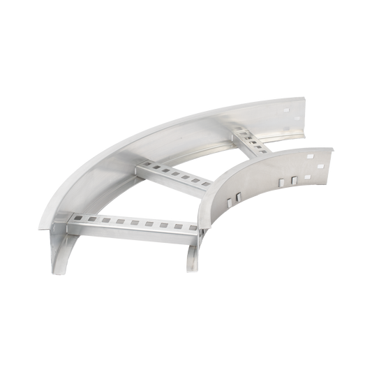CHC908R8X9AK - Curva Horizontal de Aluminio de 90° Perfil Z / Peralte 3 1/4" / Ancho 9" / Radio 8" / Incluye Tornillería (CHC90EZ314R8X9AK)