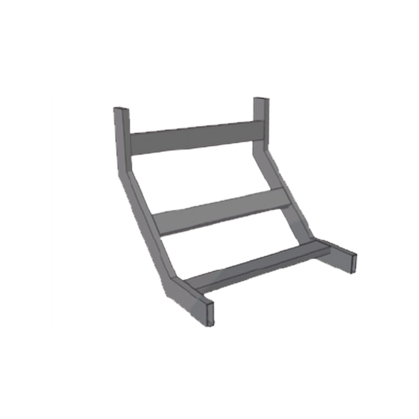 CHCVIT1X12EPK - (CHCVIT1X12EPK) CURVA VERTICAL INTERIOR TUBULAR 1.5 DE PERALTE X 12 ANCHO PINT EPOx COLOR NEGRO, INCLUYE COPLes y tornilleria