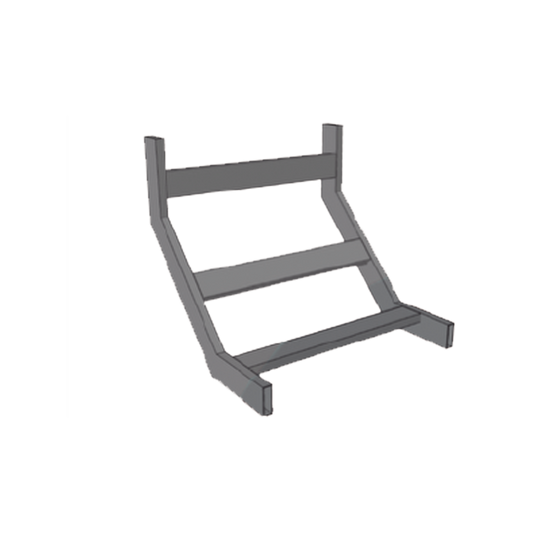CHCVIT1X12EPK - (CHCVIT1X12EPK) CURVA VERTICAL INTERIOR TUBULAR 1.5 DE PERALTE X 12 ANCHO PINT EPOx COLOR NEGRO, INCLUYE COPLes y tornilleria