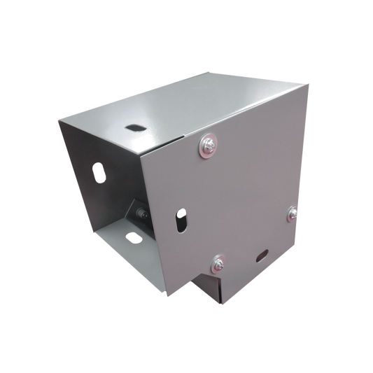 CH-DCH9065L - Derivación codo horizontal de 90 grados 65 x 65 mm, fabricado en lámina de acero al carbón