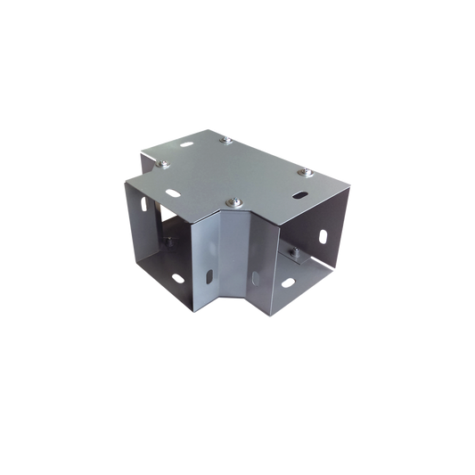 CH-DCT100L - Derivación "T" horizontal 100 x 100 mm (3.94 x 3.94 pulg.), fabricado en lámina de acero al carbón