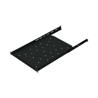 CH-QR1 Charola Ajustable para Rack de 19 de 4 postes de 1 Unidad de Espacio. Profundidad de 633 a 816 mm