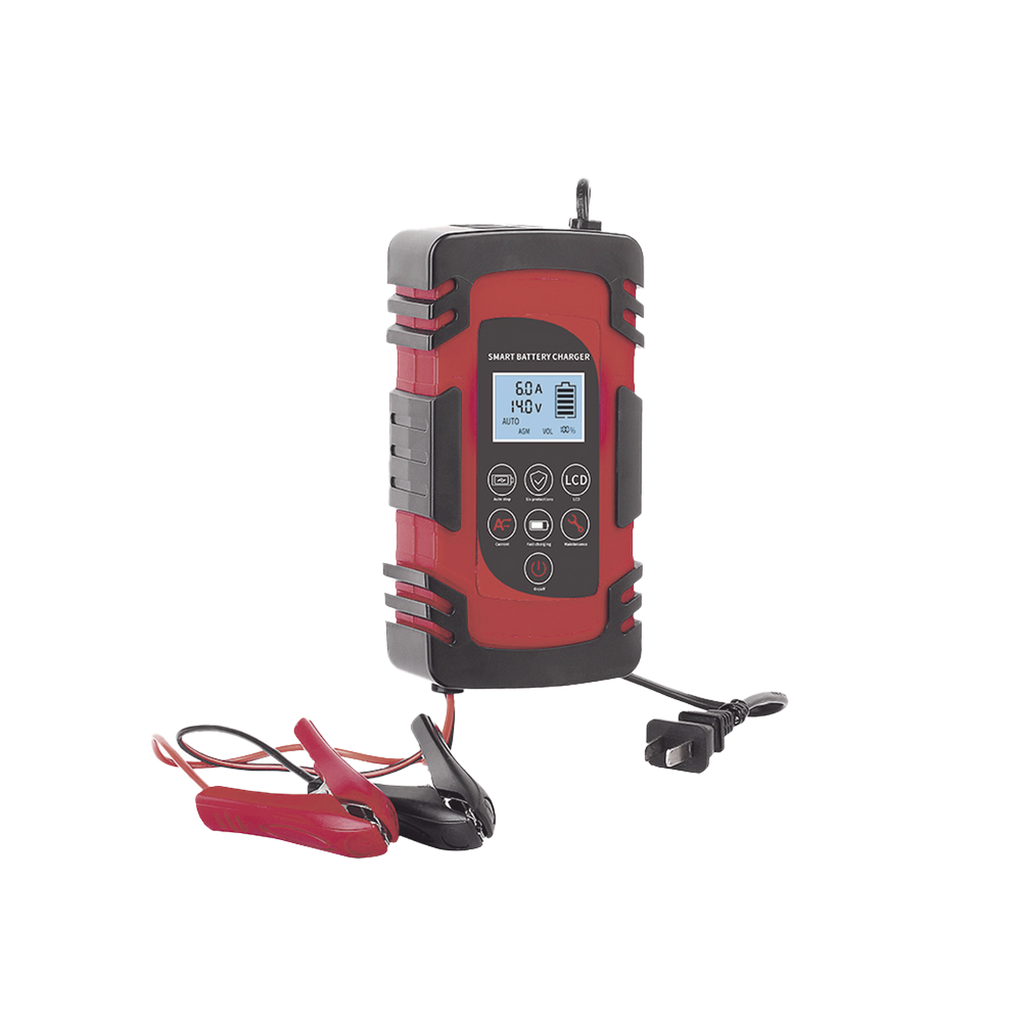 CHR-80 - Cargador de Baterías / 12 o 24 Vcc / hasta 40 Ah / 2, 4 o 6 A / Display LCD