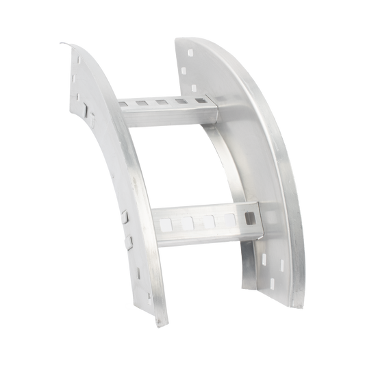 CH-VE-908R8X6AK - Curva Vertical Exterior de Aluminio de 90° Perfil Z / Peralte 3 1/4" / Ancho 6" / Radio 8" / Incluye Tornillería