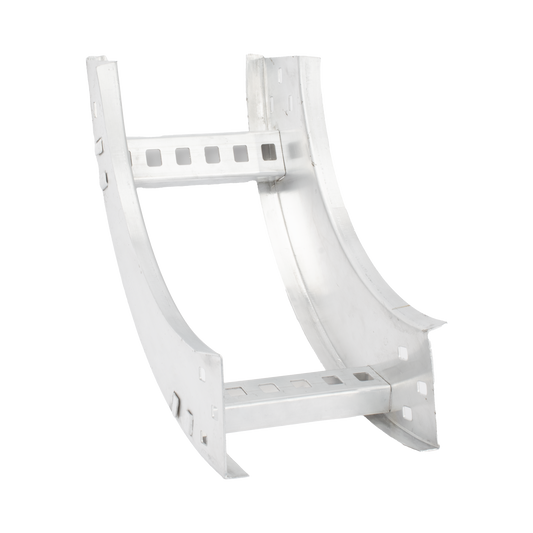 CHVI908R8X6AK - Curva Vertical Interior de Aluminio de 90° Perfil Z / Peralte 3 1/4" / Ancho 6" / Radio 8" / Incluye Tornillería