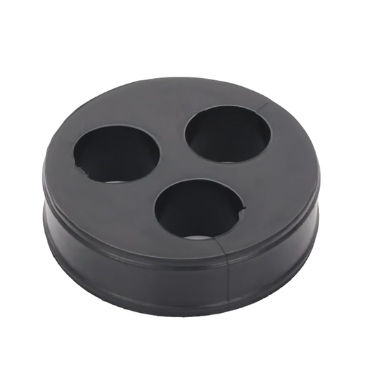 CI-3-78 - Inserto de Caucho de 4" Con Tres Orificios para Cable de 7/8 in