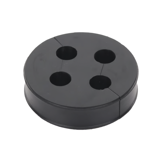 CI438 - Inserto de Caucho de 4" Con Cuatro Orificios para Cable de 3/8 in