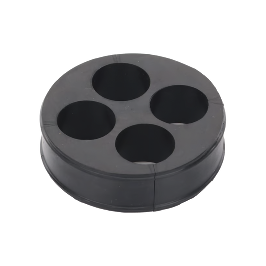 CI-4-78 - Inserto de Caucho de 4" Con Cuatro Orificios para Cable de 7/8 in