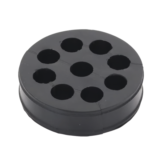 CI912 - Inserto de Caucho de 4" Con Nueve Orificios para Cable de 1/2 in