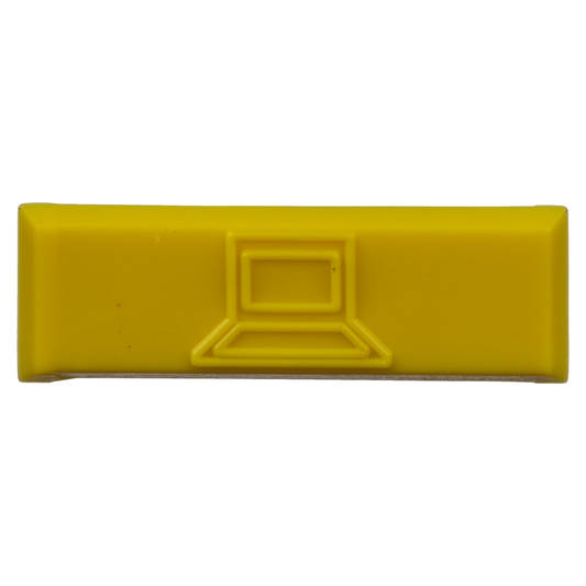 CIDYL-C - Paquete de 100 Iconos de Datos de Instalaci�n a Presi�n, Para Jacks Mini-Com de Panduit, De Pl�stico, Color Amarillo