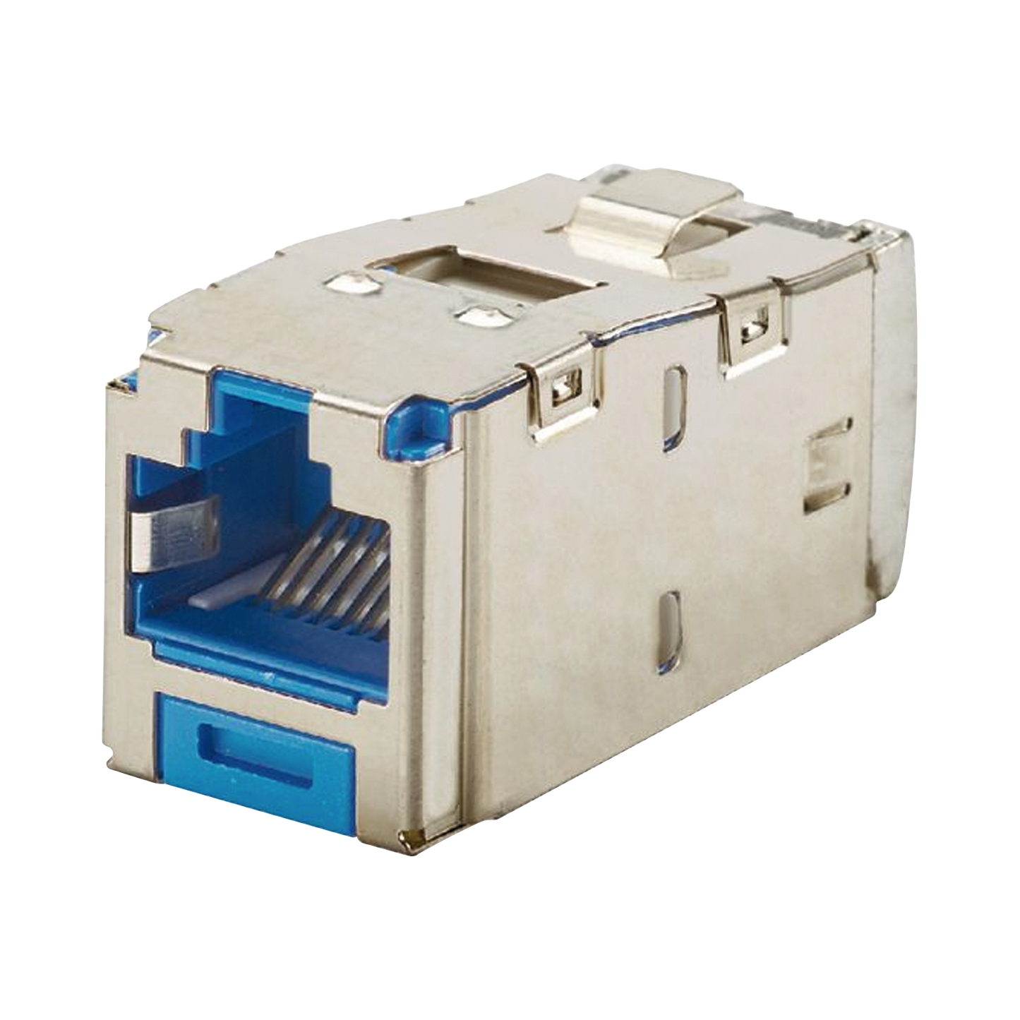 CJS6X88TGBUY - Conector Jack RJ45 Blindado, Estilo TG, Mini-Com, Categor�a 6A, de 8 Posiciones y 8 Cables, Color Azul