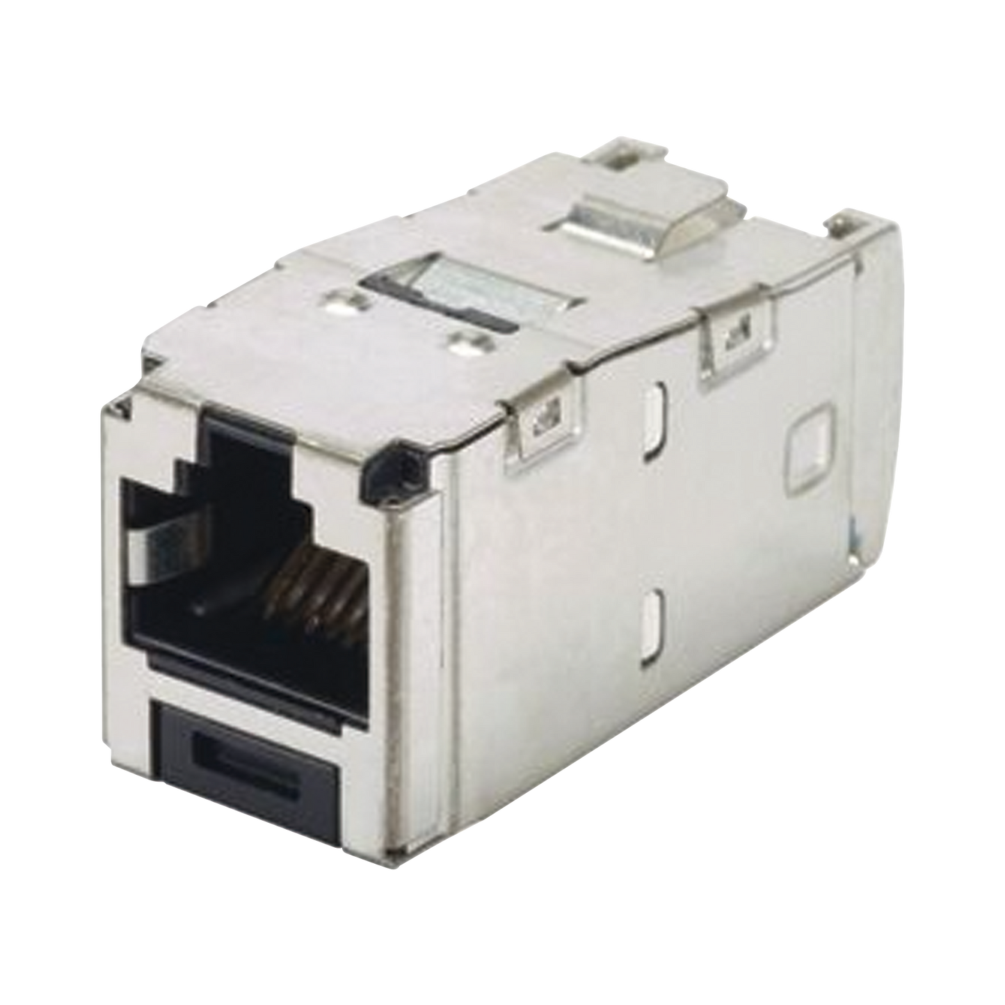 CJS6X88TGY - Conector Jack RJ45 Blindado, Estilo TG, Mini-Com, Categor�a 6A, de 8 Posiciones y 8 Cables, Color Negro