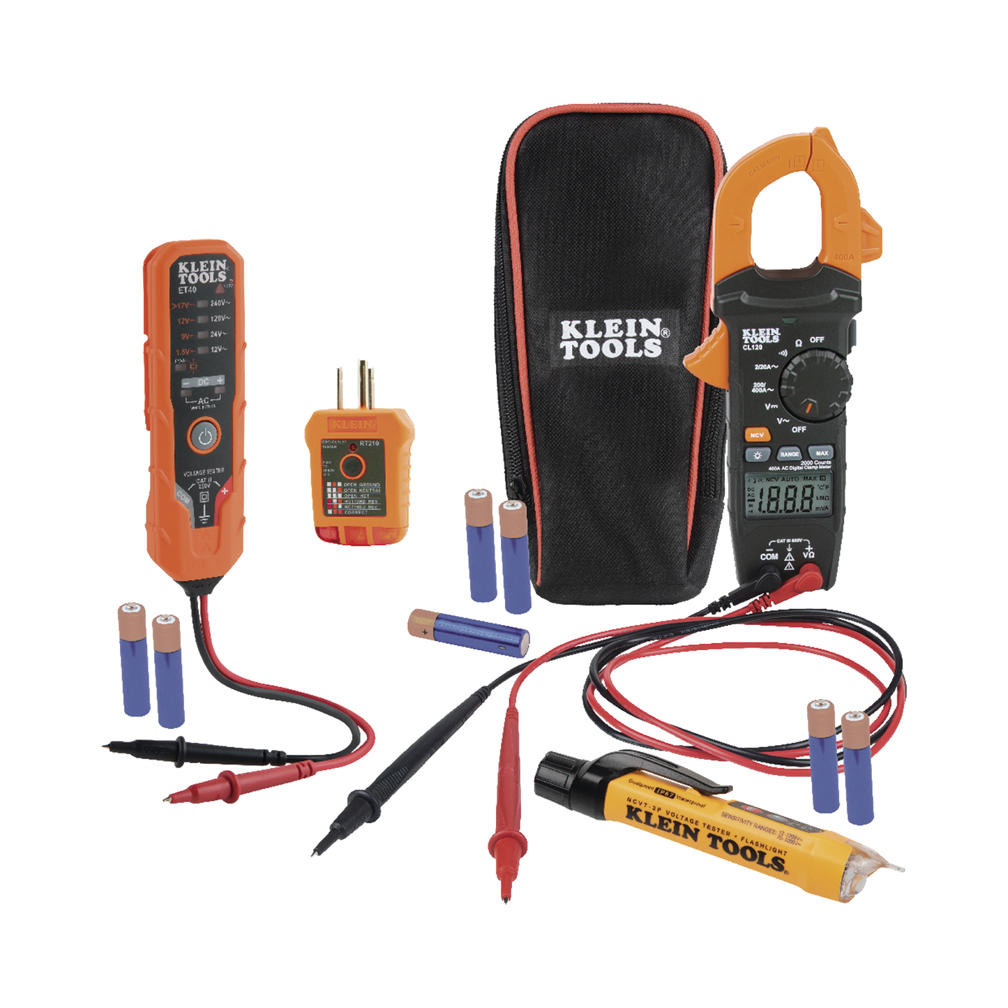 CL120VP - Kit de Prueba Eléctrica CL120+NCVT-3P+ET40+RT210