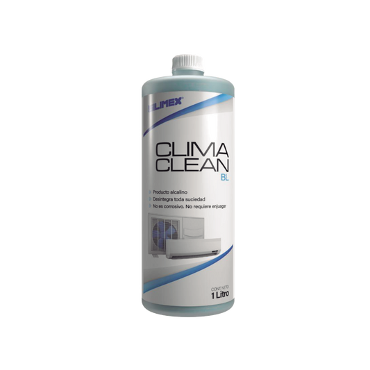 CLIMA-CLEAN-BL - CLIMA CLEAN BL Limpiador a Base �cida que Garantiza una Limpieza Profunda y Profesional en Serpentines de Minisplits, Mejorando su Eficiencia y Prolongando su Vida �til