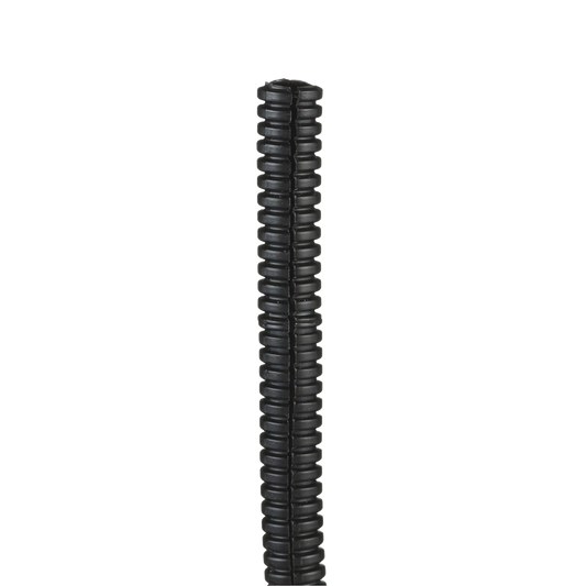 CLT38F-C20 - Tubo Corrugado Abierto para Protección de Cables, .38in (9.7 mm) de Diámetro, 30.5 m de Largo, Color Negro