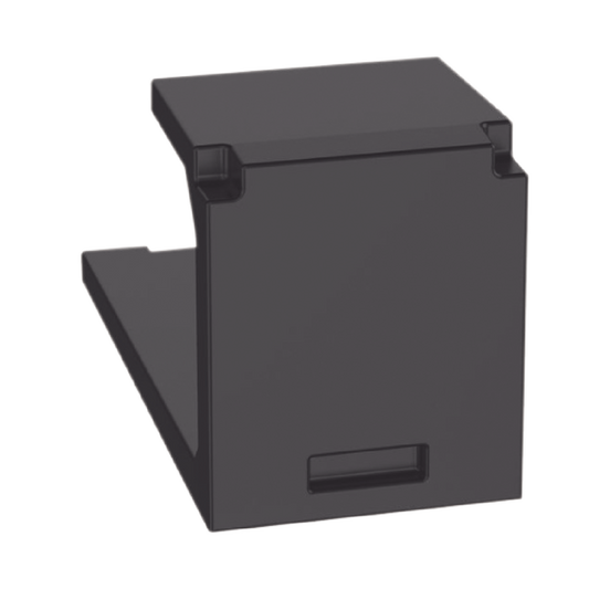 CMBBL-X - M�dulo de Tapa Ciega (Inserto Ciego), Mini-Com, Color Negro, 1 Pieza