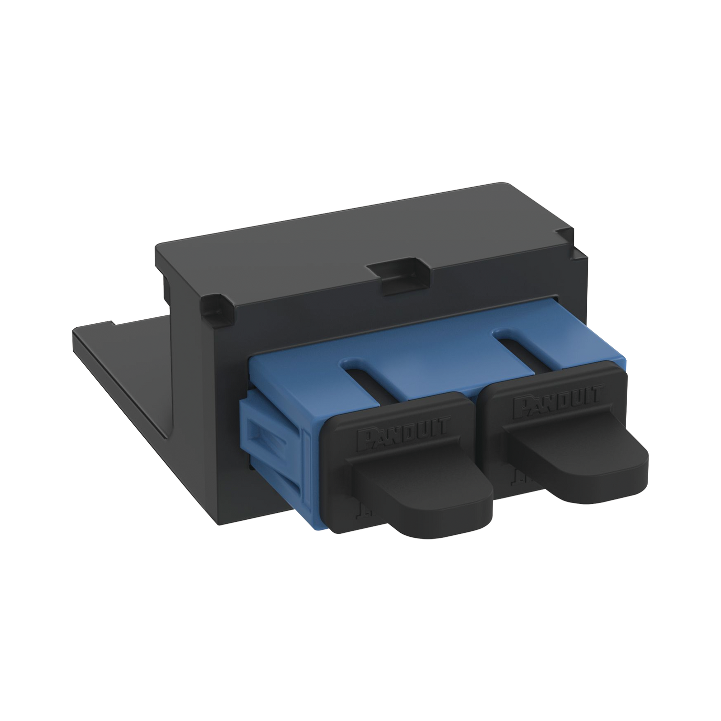 CMDBUSCZBL Módulo Acoplador SC Duplex, para Fibra Óptica Monomodo OS1/OS2, Tipo Mini-Com, Color Azul