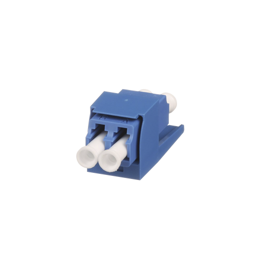 CMDSLCZBU Módulo Acoplador LC Duplex, para Fibra Óptica Monomodo OS1/OS2, Tipo Mini-Com, Color Azul