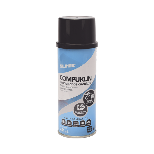 COMPUKLIN Limpiador desengrasante en aerosol dielectrico, para tarjetas electrónicas y circuitos, bote 454 ml