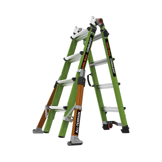 CONQUEST2.0 Escalera Multi-Posiciones de 6.7 m (22) para Suelos Inclinados o con Desniveles.