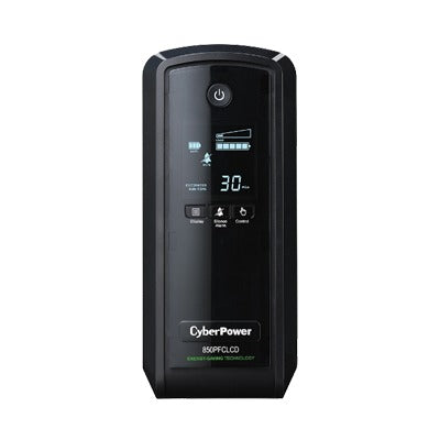 CP850PFCLCD UPS de 850 VA/510 W, Topología Línea Interactiva, Entrada 120 Vca NEMA 5-15P, Onda Senoidal Pura, Tipo Torre, Con 10 Tomas NEMA 5-15R
