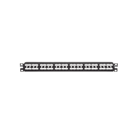 CPP48HDWBLY - Panel de Parcheo Modular Mini-Com (Sin Conectores), Plano, Sin Blindaje, Alta Densidad, Identificaci�n Pre-Impresa, de 48 Puertos, 1UR