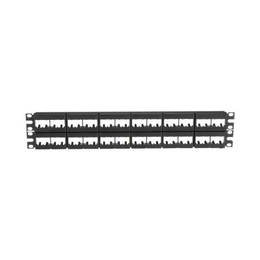 CPP48WBLY - Panel de Parcheo Modular Mini-Com (Sin Conectores), Plano, Sin Blindaje, de 48 Puertos, 2 UR
