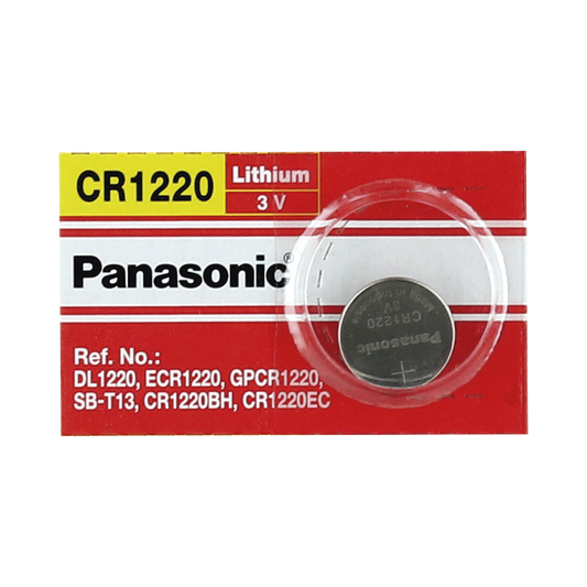 CR1220 - Batería de Litio tipo Moneda 3V @ 35mAh / Recomendado para DVR´s epcom y HIKVISION (No Recargable)