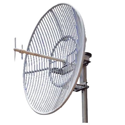 CRO-GP0809-23 Antena Parabólica de Rejilla | 824-960 MHz | 23 dBi de Ganancia | Cubre muy bien la Banda 5 (850 MHz) Celular. Antena Donadora que se utiliza para los amplificadores de señal celular para cubrir comunidades alejadas.