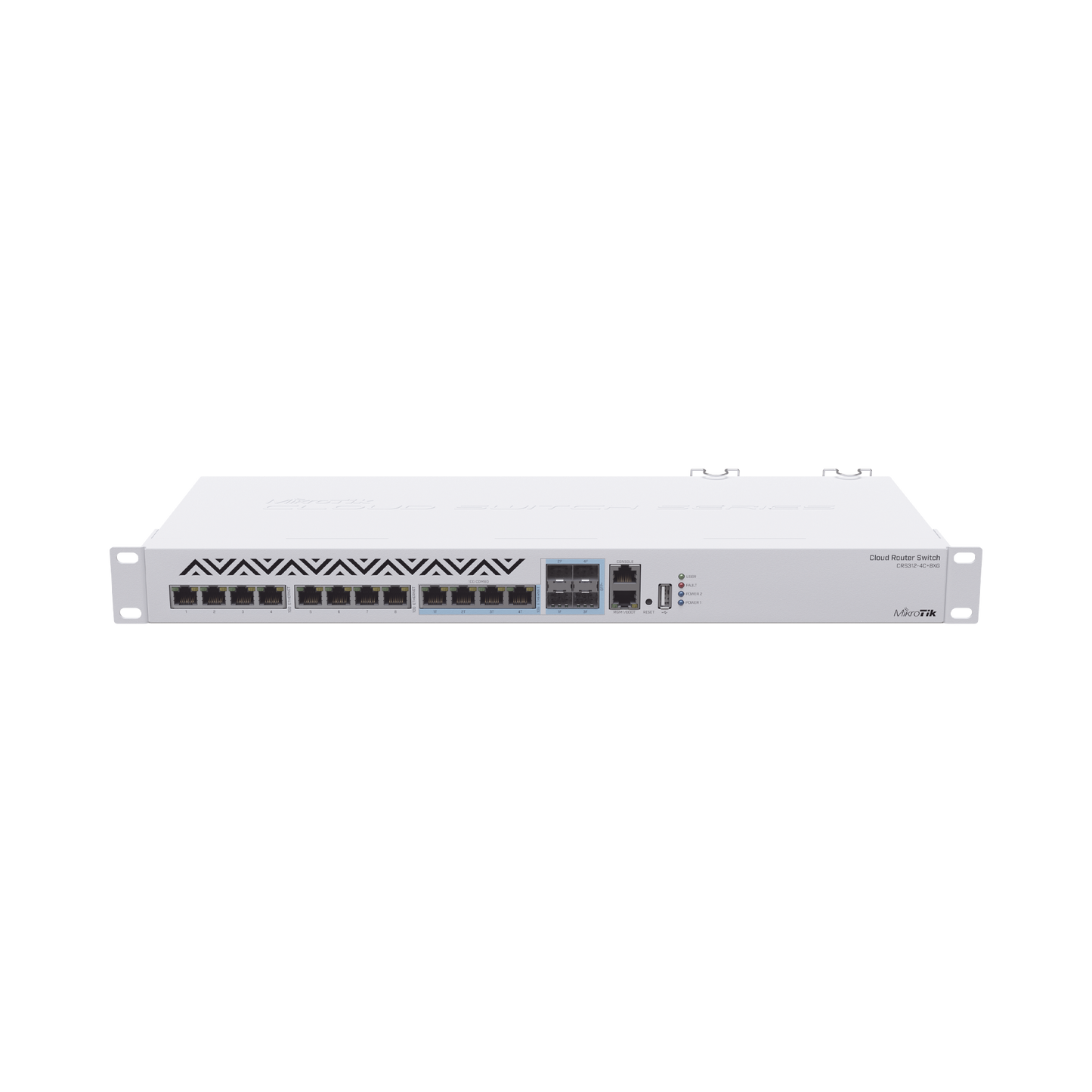 CRS312-4C+8XG-RM (CRS312-4C+8XG-RM) Cloud Router Switch 8 Puertos 10G RJ45, 4 compartidos RJ45/SFP+