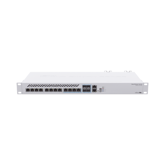 CRS312-4C+8XG-RM (CRS312-4C+8XG-RM) Cloud Router Switch 8 Puertos 10G RJ45, 4 compartidos RJ45/SFP+