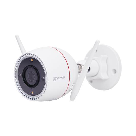 CS-C3TN-3MP Bala IP 3 Megapíxel / Wi-Fi  / Audio de Dos Vías / Visión Nocturna en Color / Sirena / Estrobo / Detección de movimiento / Notificación Push / Ranura Para Memoria / Uso en Exterior