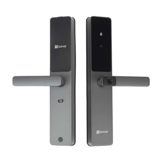 CS-DL05-R100 - Cerradura Inteligente / Cerrojo Tipo Americano / Wi-Fi / Bluetooth  /  Códigos Temporales Para Visitantes / Lectura de Huella / Lectura de Tag / Contraseña /  Botón para Timbrar / Apertura remota /  No Requiere Hub