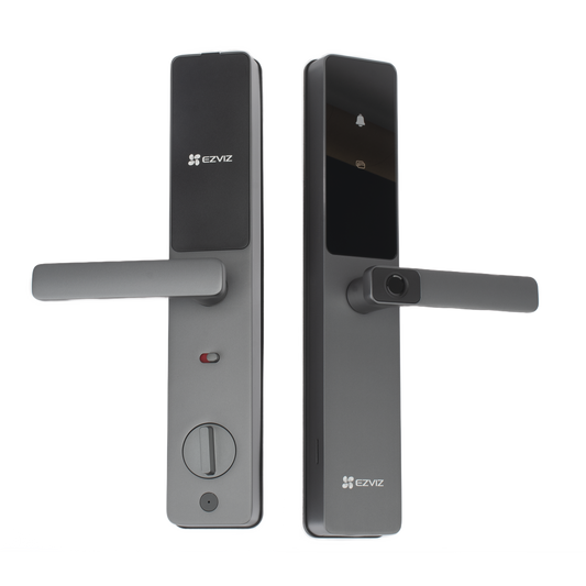 CS-DL05-R200 - Cerradura Inteligente / Wi-Fi / Bluetooth  / Códigos Temporales Para Visitantes / Lectura de Huella / Lectura de Tag / Contraseña /  Botón para Timbrar / Apertura Remota /  Alarma Anti-intrusión /  No Requiere HUB