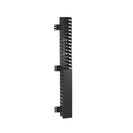 CWMPV2340 Organizador Vertical IN-Cabinet, Sencillo (Solo Frontal), Para Uso Con Gabinetes Panduit, Montaje Frontal en Riel de Rack, 40 UR, 2.25 in de Ancho, Color Negro