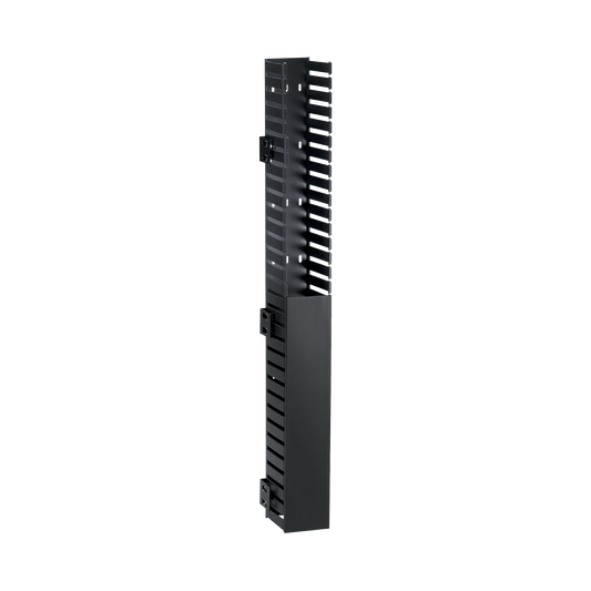 CWMPV2440 Organizador Vertical IN-Cabinet, Sencillo (Solo Frontal), Para Uso Con Gabinetes Panduit, Montaje Lateral en Riel de Rack, 40 UR, 1.95 in de Ancho, Color Negro