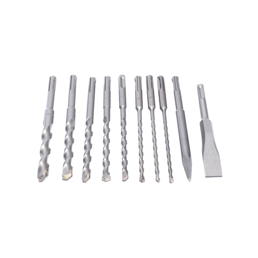 D-45820 - Juego con 10 piezas de brocas y cinceles SDS PLUS