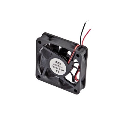 FAN-602524 Ventilador Anticondensante Axial Cuadrado, 60x60x25 mm, 24 Vcc, 4500 RPM, 2.9 W, 0.12 A, Flujo de Aire de 25.0 CFM, Unión Sellada.
