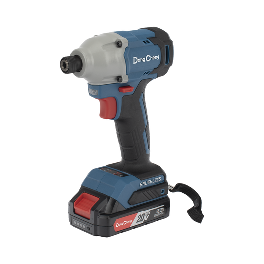 DCP-L0314-DM - Atornillador de Impacto Inal�mbrico 20V / Motor Brushless / Portabrocas Hexagonal 1/4 in / 90-180 Nm Torque / Bater�a 2.0Ah con Malet�n