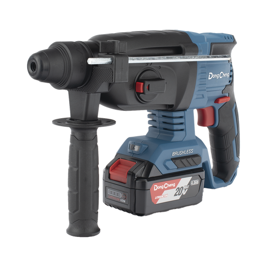 DCZ-C0424-EM - Martillo Perforador Inal�mbrico SDS-PLUS 20V / Motor Brushless / 3 Modos Taladro Percusi�n Demolici�n / 2.7 J Energ�a de Impacto / 2 Bater�as 4.0Ah con Cargador y Estuche